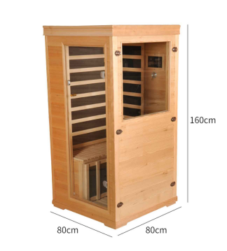 1-person mini hemlock malayo-infrared sauna