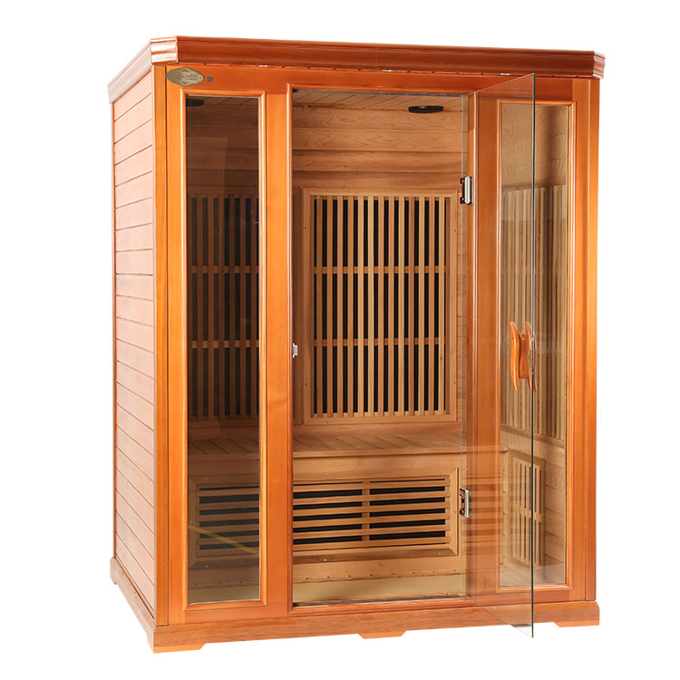 Ang Papel ng Tatlong Tao Red Cedar Carbon Fiber Heater Infrared Sauna(1)