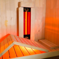 Lying-type ergonomic sauna heater