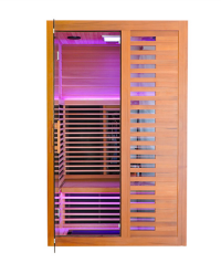 Dual-heating malayo-infrared sauna