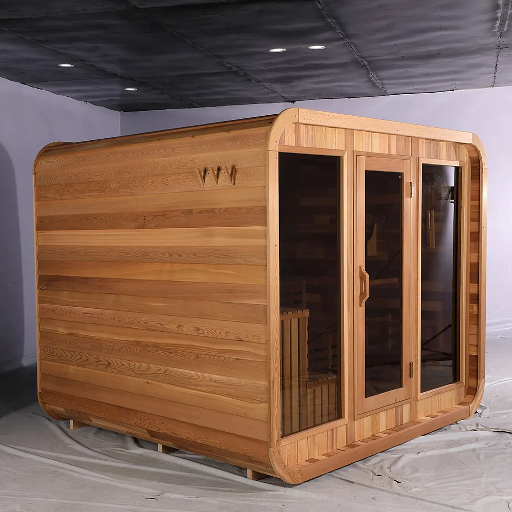 Panlabas na hemlock malayo-infrared sauna