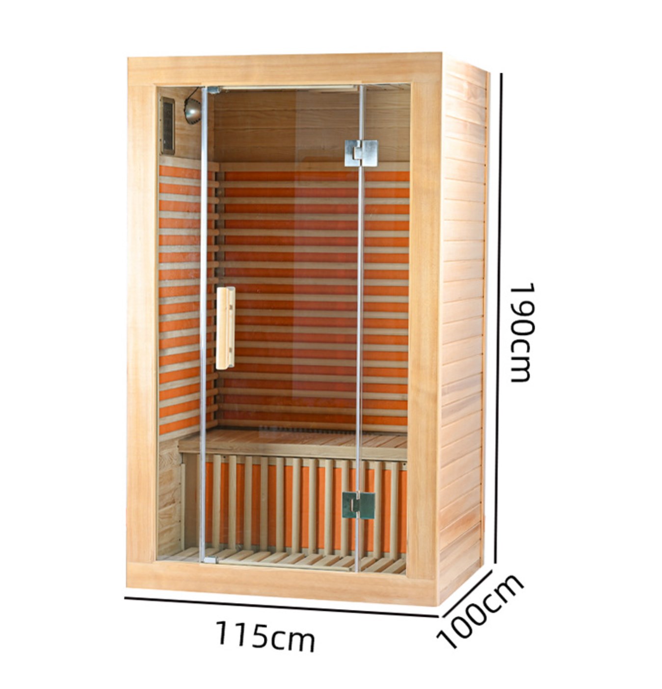 Sauna 1-2 tao hemlock malayo-infrared sauna